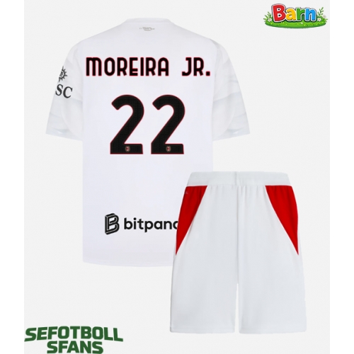 AC Milan Diego Moreira #22 Bortaställ Barn 2026-27 Kortärmad (+ Korta byxor)